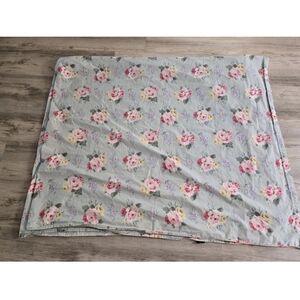Vintage Ralph Lauren Queen Flat Sheet Cottage Lane Floral Rose 105"×90"